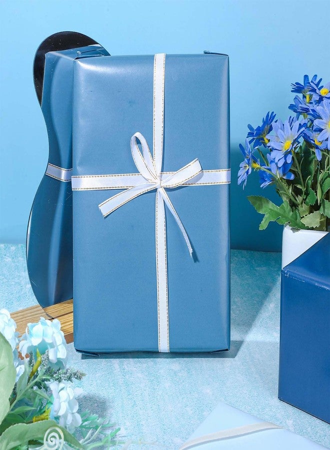 وولاين ورق تغليف هدايا من والين، لون أزرق ترابي - ليس لفة - ورق تغليف هدايا أزرق متدرج بأربعة ألوان، مطوي بشكل مسطح، ورق ملون للأعمال الفنية والحرف اليدوية، مناسب لحفلات الزفاف وأعياد الميلاد وحفلات استقبال المولود، 8 أوراق - Image 5